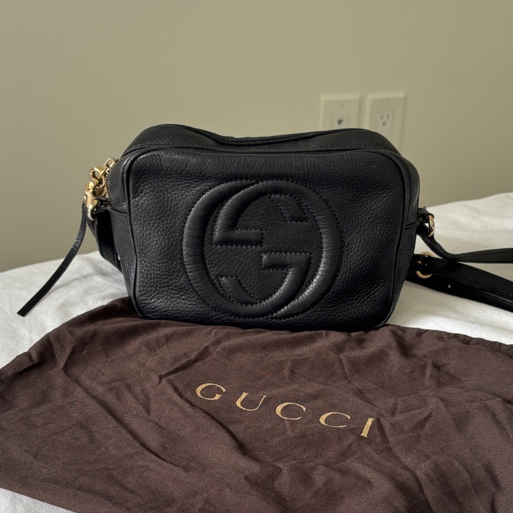 Gucci Soho Disco Crossbody Camera Bag in Black